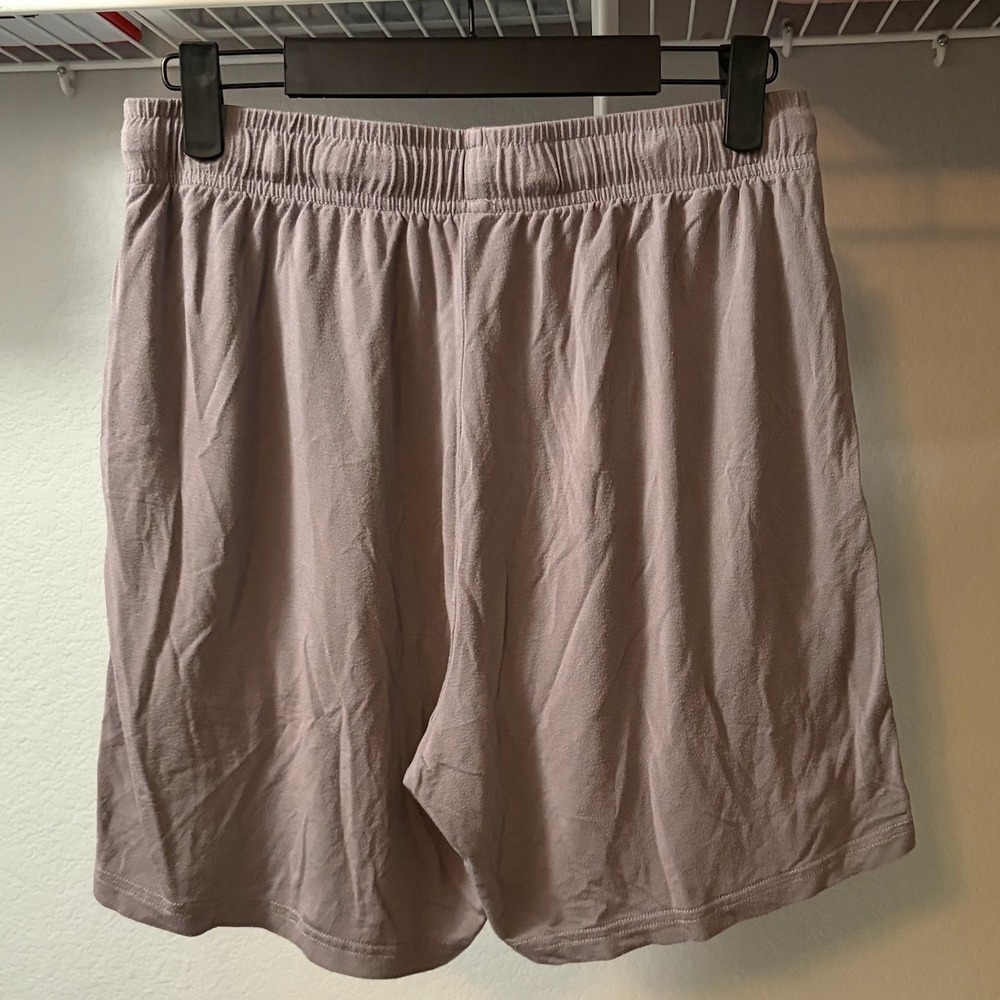 Comfrt Mauve Gray Lounge Shorts Drawstring Elastic‎ Waist Pockets MEDIUM - Picture 6 of 6